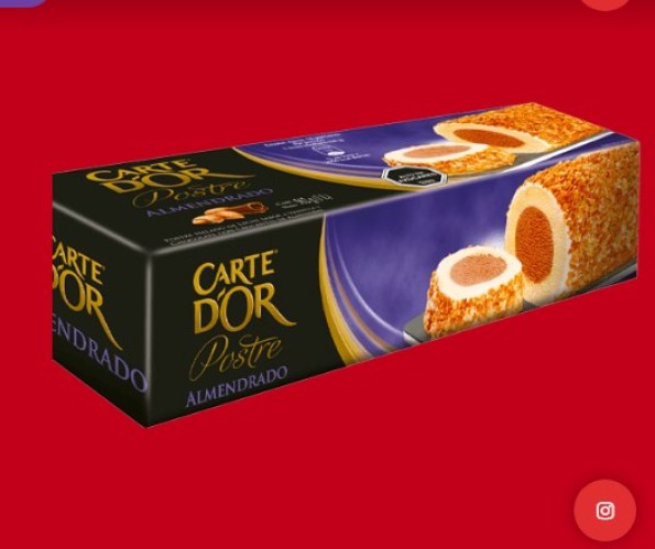 carte dor postre almendrado